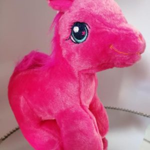 Small Pink Plush Pony