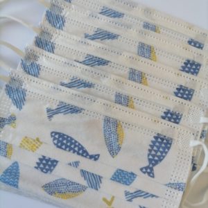 Kids Disposable Masks – Blue Fish