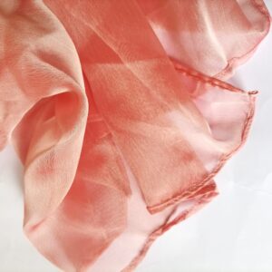Peach Silk Scarf