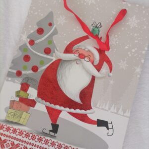 Skating Santa Gift Bag – Large