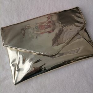 Gold Metallic Clutch Bag
