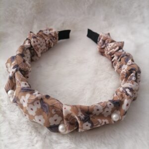Floral Aliceband – Beige