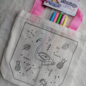 Flamingo Colour In Your Own Bag