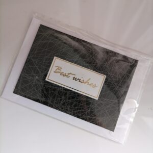 Best Wishes Mini Card – Black