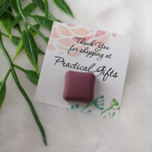 Square Magnetic Scarf Pin – Mauve