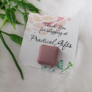 Square Magnetic Scarf Pin – Deep pink