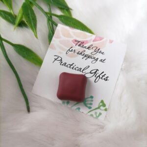 Square Magnetic Scarf Pin – Maroon