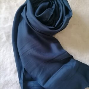 Long Satin Scarf – Navy