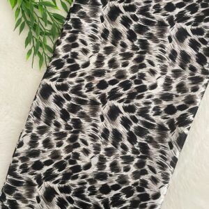 Black Leopard Square Satin