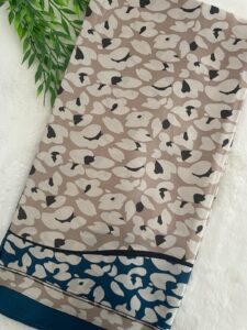 Delicate Flower Square Satin Scarf