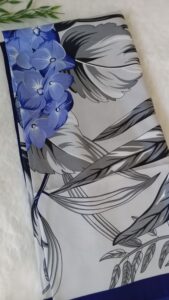 Square Scarf - Blue Flower