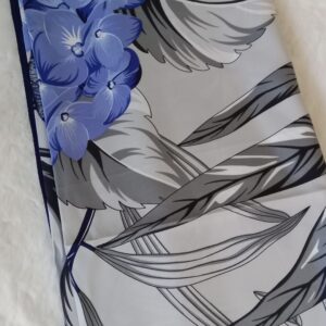 Square Scarf – Blue Flower