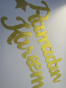 Ramadan Kareem Gold Banner