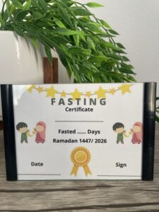 Kids Fasting Certificate