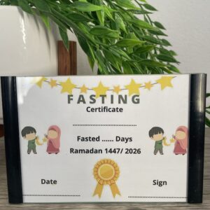 Kids Fasting Certificate